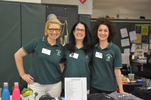 Three PA volunteers at Sports Night