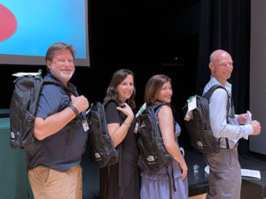 Long-serving members of Stephen Gaynor School's faculty and staff are celebrated at a Years of Service event.