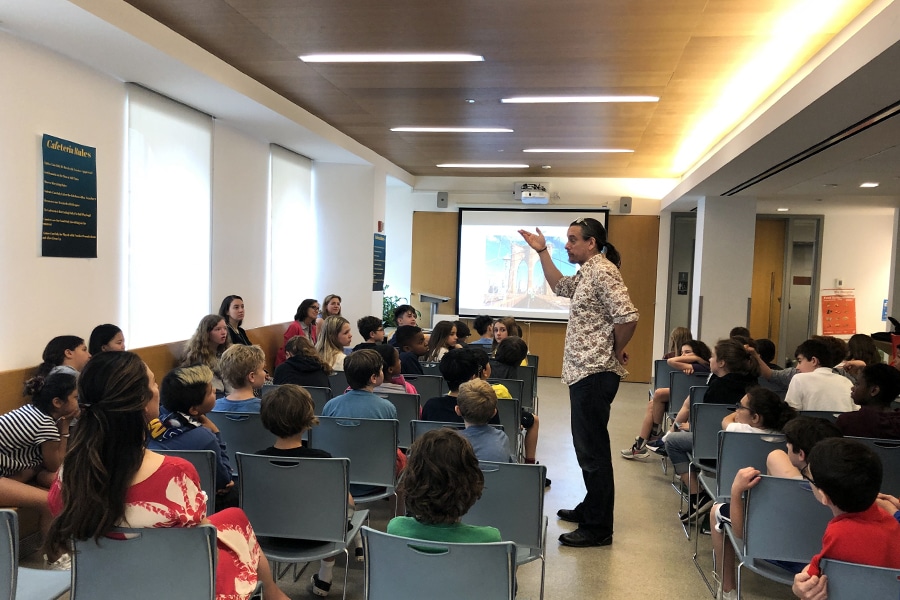 Speaker Brings History of Brooklyn Bridge to Life for Silver Cluster Students